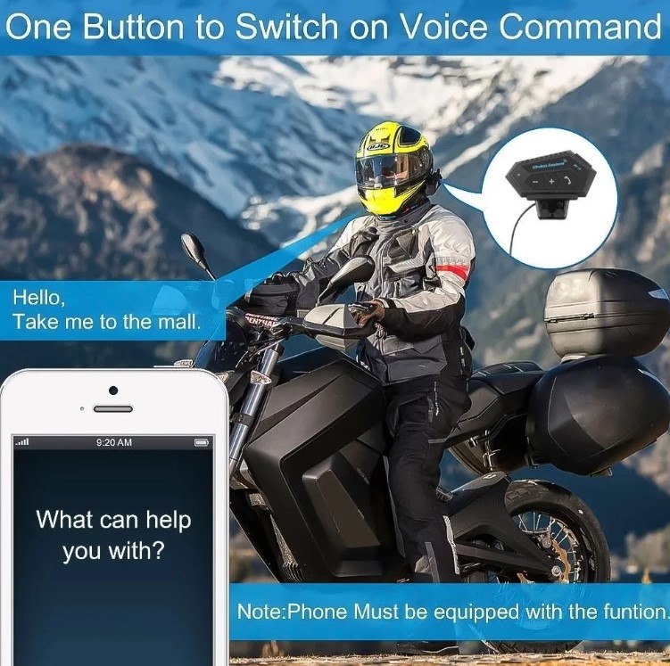 Intercomunicador Casco Moto Wireless